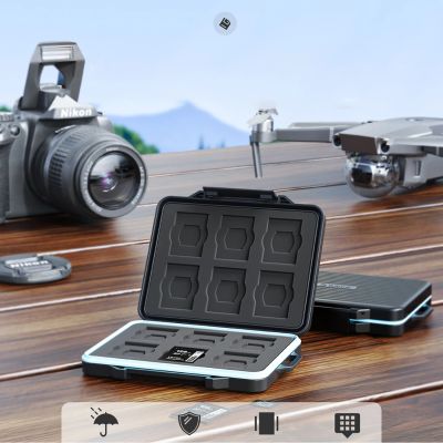 6. Speicherkartenetui Black für 2,5"-SSD, 2,5"-HDD, M.2-SSD, SD-Karte, Micro-SD-Karte, CompactFlash-Karte und Kartenleser
