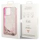 8. Guess GUHCP14LLC4PSGP iPhone 14 Pro 6.1" pink/pink Hardcase Liquid Glitter 4G Transculent