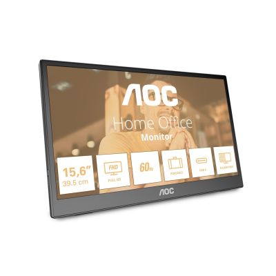 AOC 16T3EA Tragbarer Fernseher/Monitor Schwarz 39,6 cm (15,6") 1920 x 1080 px