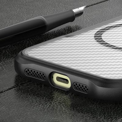 11. Leading Series MagSafe Silikonhülle für iPhone 16 Pro Max – Schwarz
