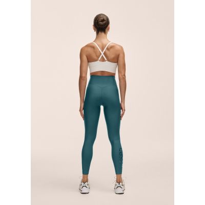 4. CASALL Damen-Leggings mit Grafikmuster und hohem Bund, Grün