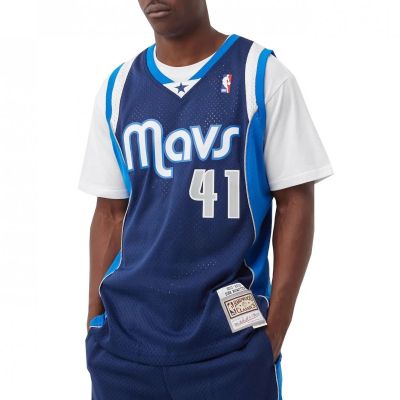 Mitchell & Ness NBA Swingman Dallas Mavericks Dirk Nowitzki M T-Shirt SMJY1148-DMA11DNOASBL