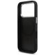 7. Guess Glitter Triangle Logo MagSafe Case für iPhone 17 Pro - Schwarz