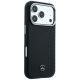 4. Mercedes Leder-Halbhülle in Holzoptik mit MagSafe-Funktion für iPhone 17 Pro Max / 18 Pro Max – Schwarz