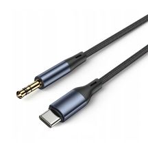 Wozinsky WAK-CJ USB-C auf 3,5-mm-Miniklinken-DAC-Adapterkabel 1 m – grau