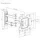 2. MACLEAN TV- ODER MONITORHALTERUNG, UNIVERSAL, MAX. VESA 200X200, 23-43", 30KG, SCHWARZ MC-700N