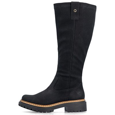 3. Damen-Komfortstiefel in Schwarz Rieker 72656-00