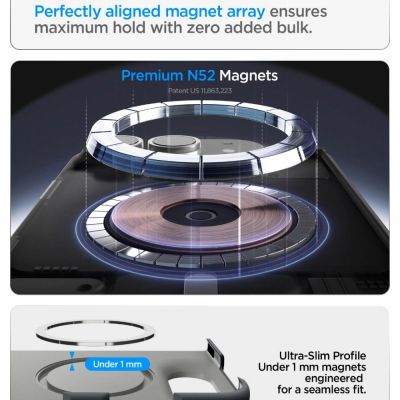 11. Spigen Nano Pop MagSafe Hülle für iPhone Duo – Schwarz und Grau