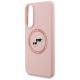 6. Karl Lagerfeld Silikon Nauble Heads And Circle MagSafe Hülle für Samsung Galaxy S25 Edge - Pink