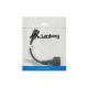 4. LANBERG Stromkabelverlängerung IEC 320 C14 -> SCHUKO(F), 20 cm