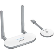 Unitek Drahtloser HDMI-Sender und -Empfänger, Reichweite bis zu 50 m, weiß