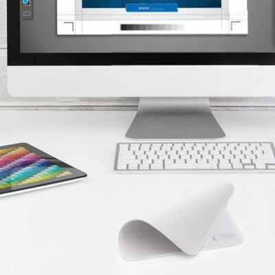 3. Tech-Protect Poliertuch für Bildschirme - grau (2 Stk.)
