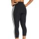 5. adidas Damen 3/4 Optime Essentials Workout Leggings mit 3 Streifen, Schwarz, KE6062