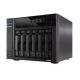 11. NAS Asustor AS6706T; Tower; 6x (3,5" SATA HDD/ 2,5" SSD); Intel Celeron N5105; 8 GB DDR4 SODIMM (max. 16 GB), 2x 2,5-GbE, 4x M.2 2280 NVMe PCIe 3.0, 2x USB 3.2 Gen, 1x HDMI 2.0b, 1x optionale 10-GbE-Karte