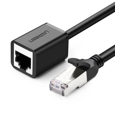 Ugreen NW112 11278 Netzwerk-Ethernet-Kabel RJ45 (weiblich) – RJ45 (männlich) F/UTP Cat. 6 1 Gbit/s 0,5 m – schwarz