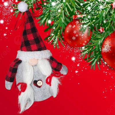 30. Dekorativer Weihnachtsmann mit Geschenktüte, 20 cm, Mädchen