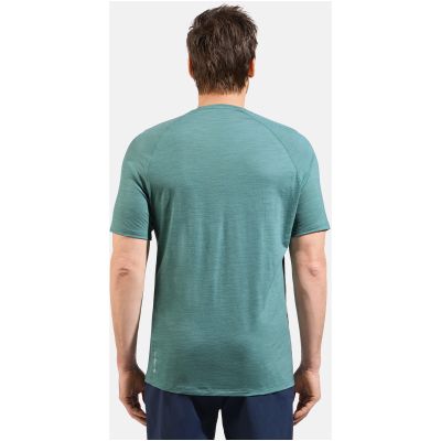3. Herren-Kurzarmshirt ODLO Ascent PW 130 Run. Bike. Hike. T-Shirt Crew Neck s/s, blau