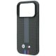 6. BMW M Quadrille Kevlar Dreifarben-Print-Lines MagSafe Hülle für iPhone 18 Pro Max / 17 Pro Max - Dunkelgrau
