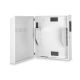2. 19" NWS 4HE Digitus Wandschrank, Slim 800x640x220 mm, vertikale Innenmontage, grau (RAL 7035)