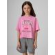 Mädchen-T-Shirt mit kastenförmigem Schnitt und Aufdruck 4F 4FJRAW26TTSHF4239-56S