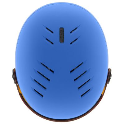 6. Kinder-Skihelm UVEX Rocket jr. Visor blau matt