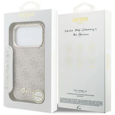 8. Guess 4G Script MagSafe Hülle für iPhone 17 Pro Max – Pink