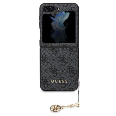 2. Guess 4G Charms Collection Hülle für Samsung Galaxy Z Flip 5 – Grau