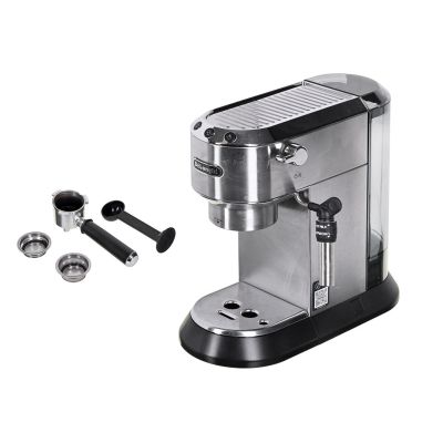 9. DeLonghi Dedica Style EC 685.M Siebträger-Kaffeemaschine (1350W; silberfarben)