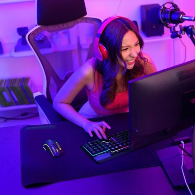 12. Wozinsky WMGB-1181 Kabellose optische Gaming-Maus 3200 DPI mit integriertem Akku und Hintergrundbeleuchtung – Schwarz und Gelb