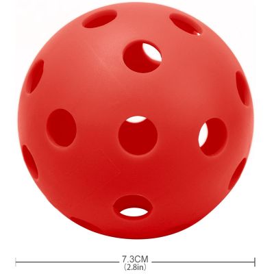 5. UNIHOC Spielbälle Rot Enero 6 Stück