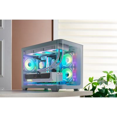 12. FSP Geh Mini S380-WA Micro-ATX/Mini-ITX Gehäuse in Weiß (Einzelhandel)