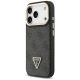 2. Guess 4G PU Dreieck-Logo & Standkamera Magsafe Hülle für iPhone 17 Pro - Schwarz