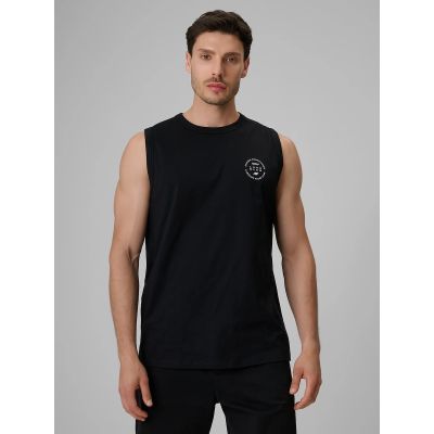 Ärmelloses, locker sitzendes Herren-T-Shirt aus glattem Material, Größe 4F 4FRSS26TSLEM330-20S