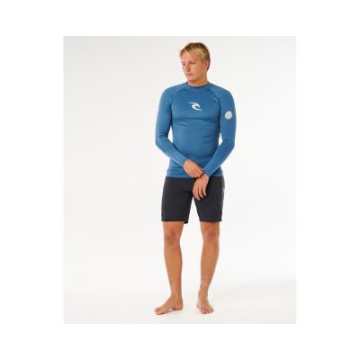 3. Herren Lycra RIP CURL Waves UPF Perf Langarmshirt blau