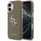Guess Grained Big 4G Classic Logo iPhone 17 Hülle - Braun