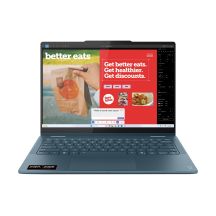 Lenovo Yoga 7 2-in-1 14AKP10 Ryzen AI 5 340 14,0" WUXGA Touch OLED 400 Nits glänzend 60 Hz 16 GB LPDDR5-6400 SSD512 Radeon 840M Grafikkarte 5,0 MP Kamera 70 Wh Windows 11 Tidal Teal