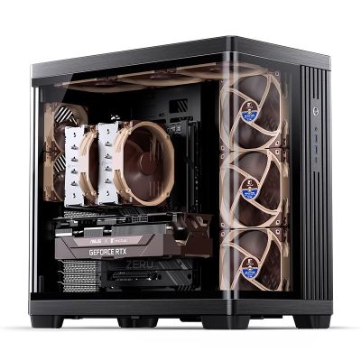 5. Jonsbo TK-4 Gehäuse, Midi-Tower, ATX, Tempered Glass – schwarz
