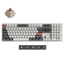 Keychron Q6 Ultra 8K Tastatur Universal USB + RF Wireless + Bluetooth Weiß