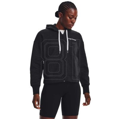 2. Under Armor Essential Fleece Script FZ Hoodie W 1374 106-001