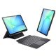 Dux Ducis (DK-Serie) Tastaturhülle für Samsung Tab S10 FE+ (Plus) mit Hintergrundbeleuchtung – Schwarz