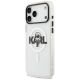 2. Karl Lagerfeld IML Karl Sketch Logo MagSafe Case für iPhone 17 Pro Max - Transparent