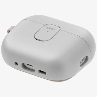 4. Uniq Clyde Hülle für AirPods Pro 3. Generation – Grau-Beige