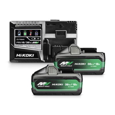 HIKOKI AKKU 36V 2,5Ah BSL36A18X 2 Stück + LADEGERÄT UC18YSL3 WHZ
