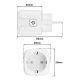 2. GREENBLUE WLAN-Steckdose mit Fernbedienung, kompatibel mit Android/iOS/Alexa/Google Home, Timer, Wattmeter, max. 16 A/3840 W GB735 W