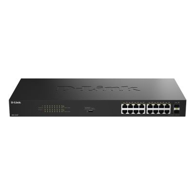 D-Link DGS-1018P Unmanaged Gigabit Ethernet (10/100/1000) PoE-Unterstützung Schwarz