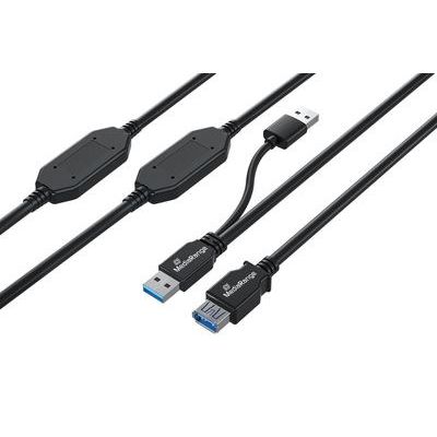 3. MediaRange MRCS244 USB-Kabel USB 3.2 Gen 1 (3.1 Gen 1) 15 m 2 x USB A USB A 5 Gbit/s Schwarz