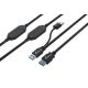 3. MediaRange MRCS244 USB-Kabel USB 3.2 Gen 1 (3.1 Gen 1) 15 m 2 x USB A USB A 5 Gbit/s Schwarz