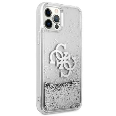 4. Guess GUHCP12LLG4GSI iPhone 12 Pro Max 6,7" Silber/Silber Hardcase 4G Big Liquid Glitter