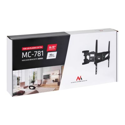 3. Maclean MC-781 TV-Wandhalterung (Schwenk-, Wand- und Neigefunktion; 26" - 55"; max. 45 kg)