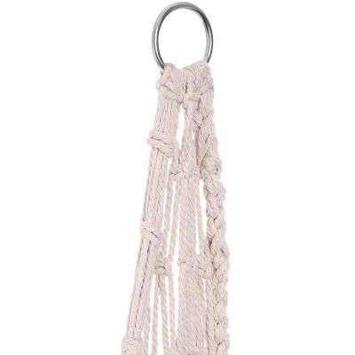 11. Durchbrochene Hängematte, Hängesessel „Storchennest“, 60 x 60 x 150 cm, mit ECRU-Kissen